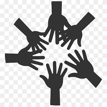 png-transparent-six-hands-silhouette-art-team-building-social-group-organization-empowerment-community-game-hand-people-thumbnail